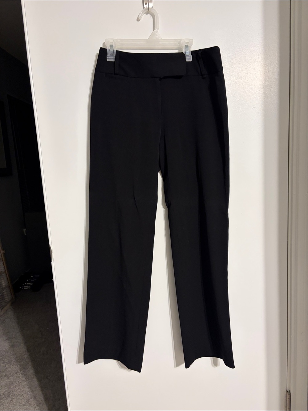 Rafaella Black Straight-Leg Dress Trousers